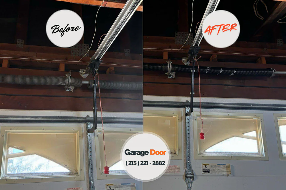 Before and after: garage door repair near me Tripoli